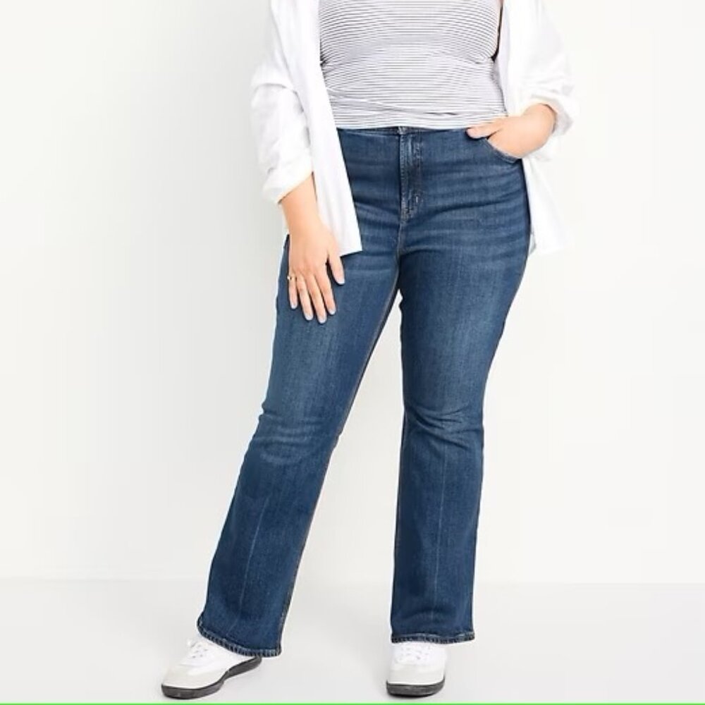 Old Navy Higher High-Rise Flare Blue Jeans Size 20 Reg